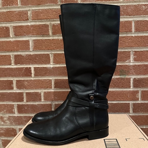 Frye Shoes - Frye Melissa Leather Riding Boots Back Zip Snap Tall Boots Women's Sz 7 B